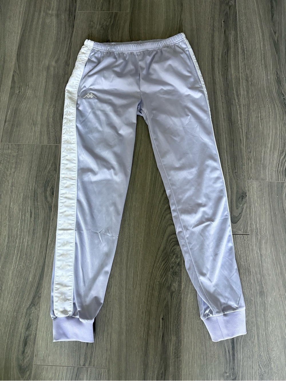 Kappa Lavender Logo Tape Jogger Pants Women’s Medium Athleisure Sweatpants
